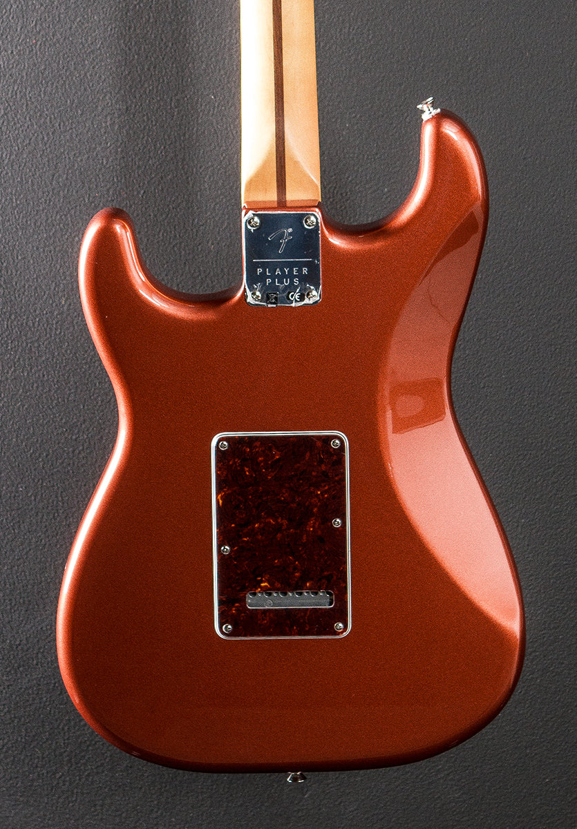 Player Plus Stratocaster - Aged Candy Apple Red w/Pau Ferro