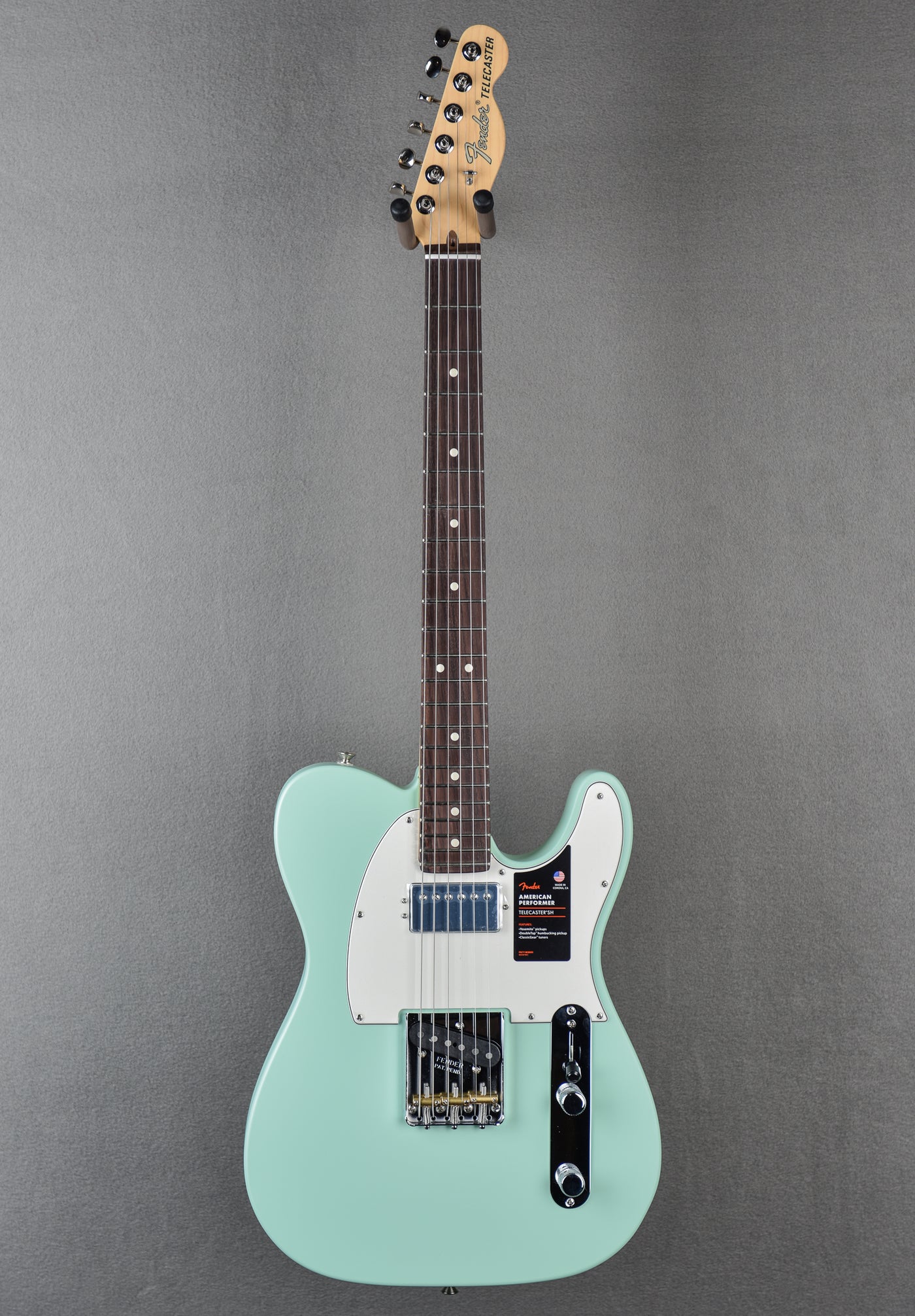 American Performer Telecaster Hum – Satin Surf Green w/Rosewood