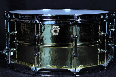 Hammered Brass Snare Drum