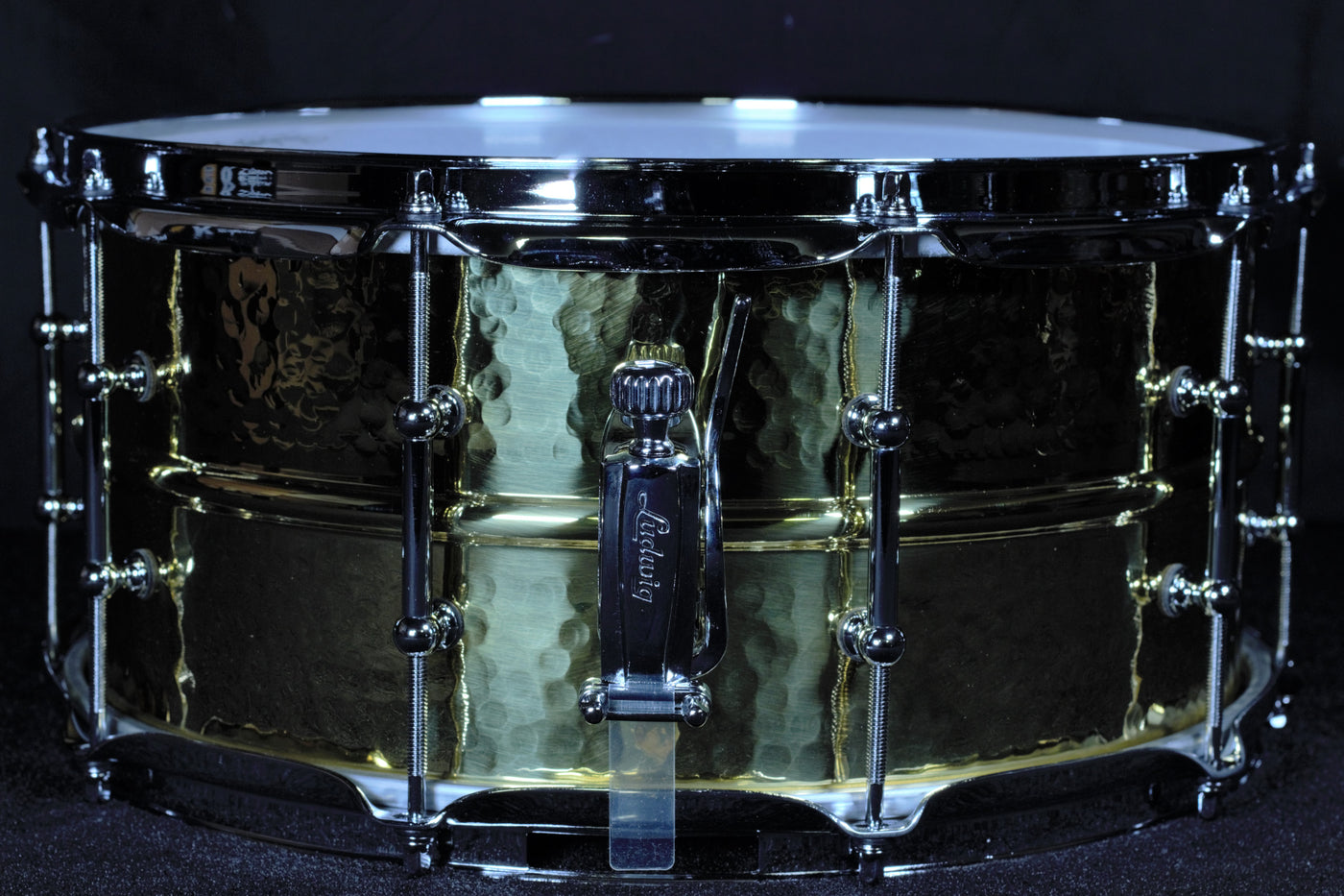 Hammered Brass Snare Drum
