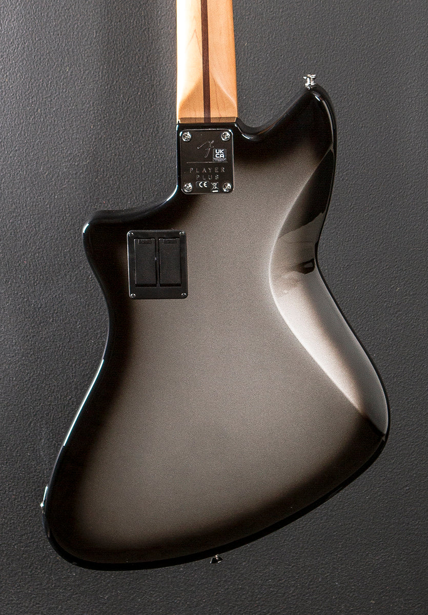Player Plus Active Meteora Bass - Silverburst w/Maple
