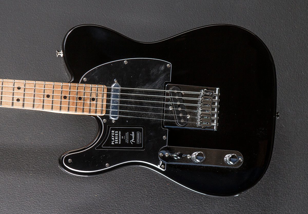 Player Telecaster Left Hand – Black w/Maple