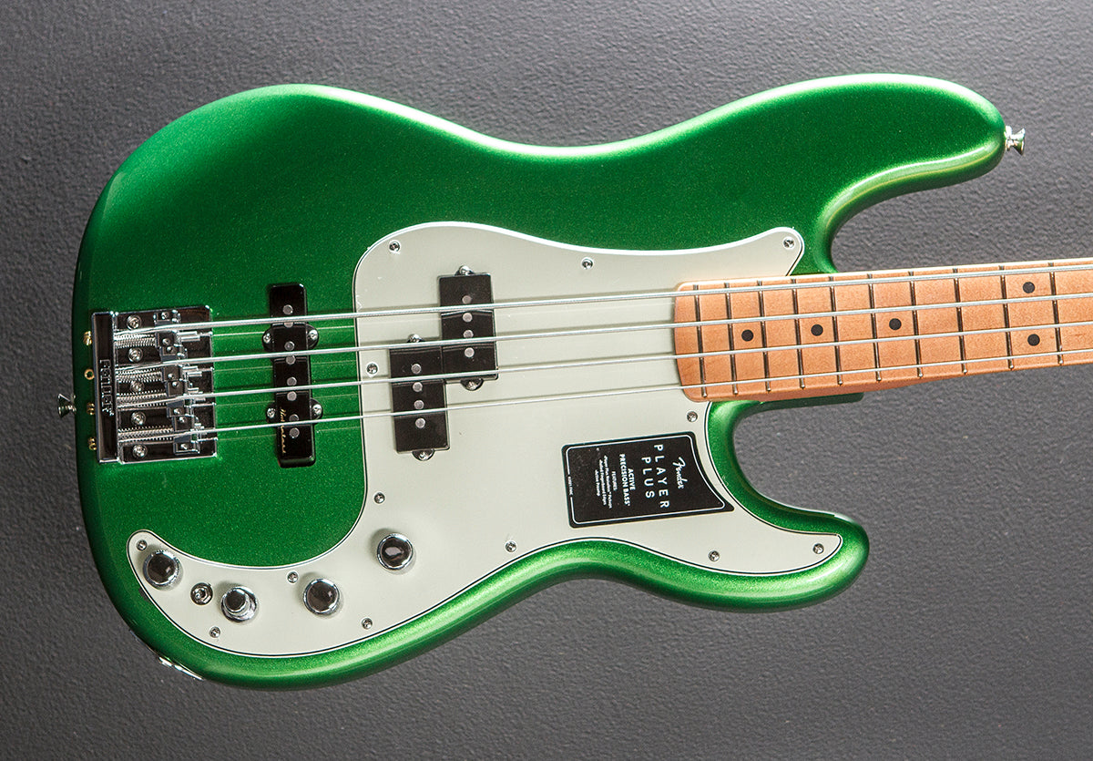 Player Plus Precision Bass - Cosmic Jade w/Maple