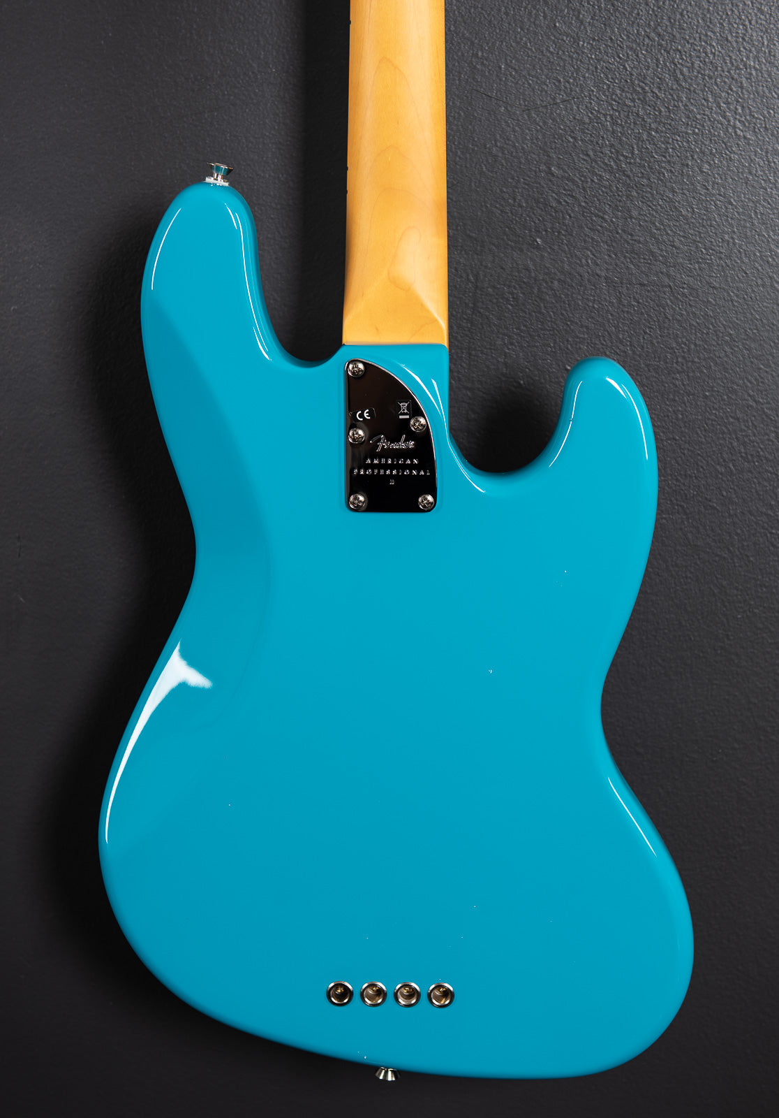 American Professional II Jazz Bass Left Hand - Miami Blue