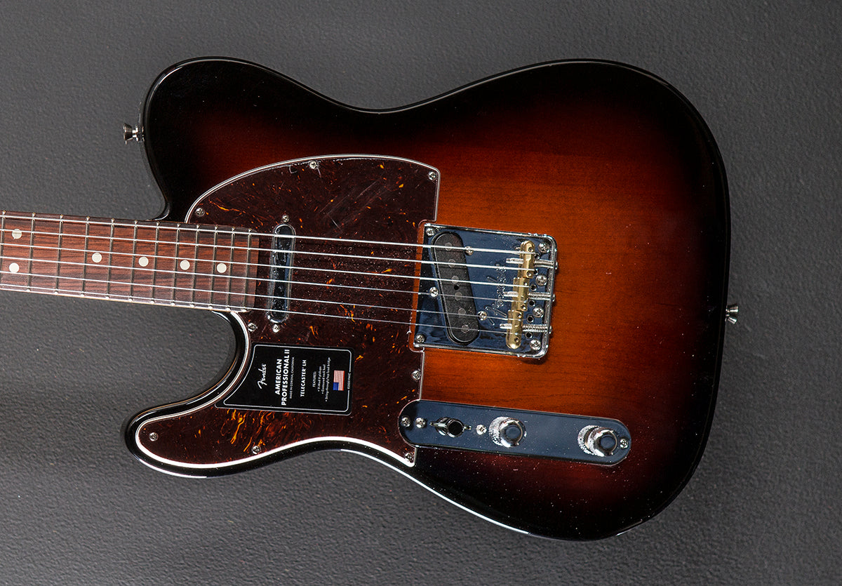 American Professional II Telecaster Left Hand - 3 Color Sunburst w/Rosewood