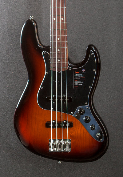 American Performer Jazz Bass – 3 Color Sunburst w/Rosewood