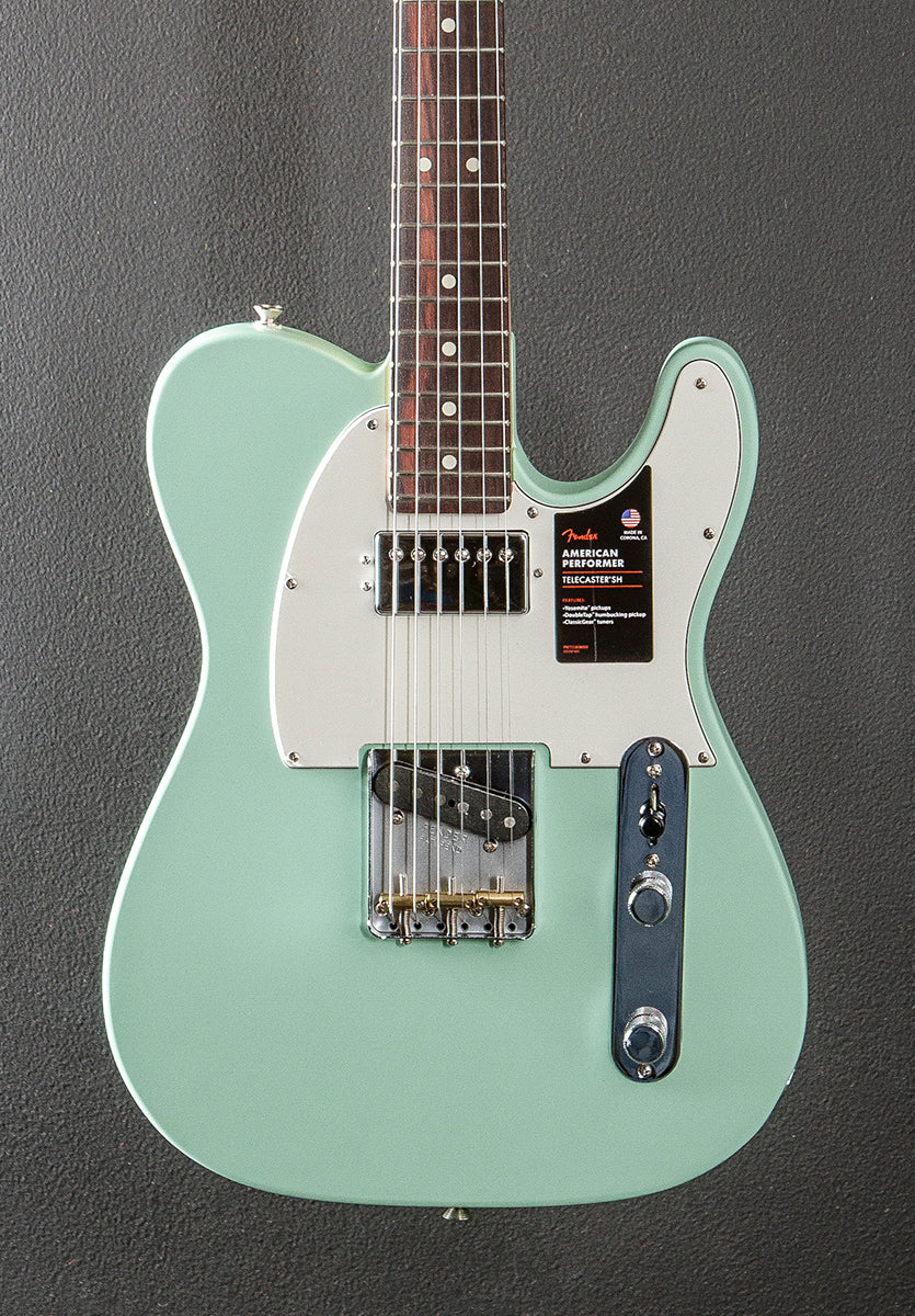 American Performer Telecaster Hum – Satin Surf Green w/Rosewood