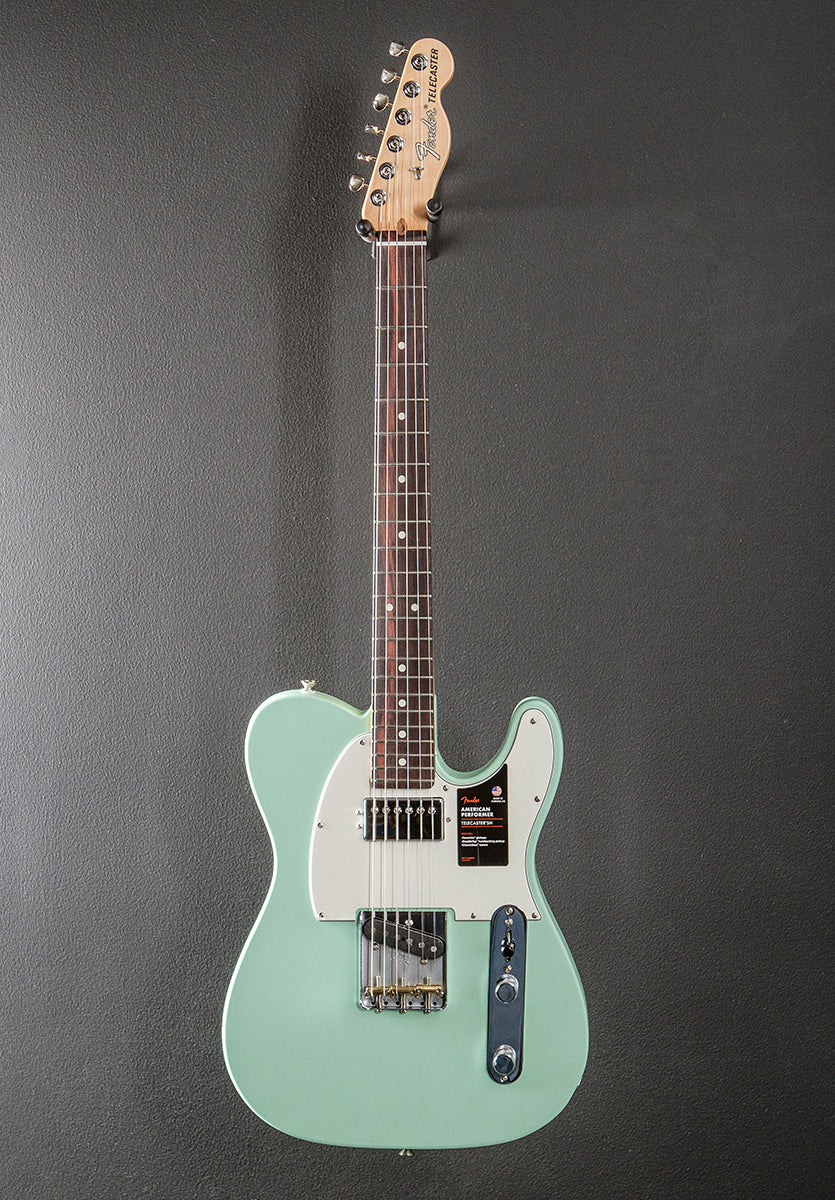 American Performer Telecaster Hum – Satin Surf Green w/Rosewood