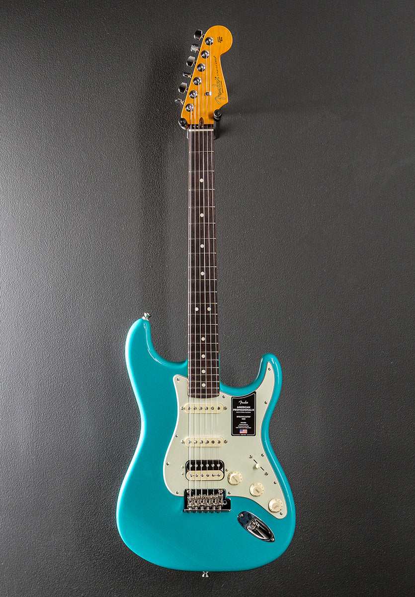 American Professional II Stratocaster HSS - Miami Blue w/Rosewood