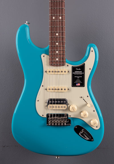 American Professional II Stratocaster HSS - Miami Blue w/Rosewood