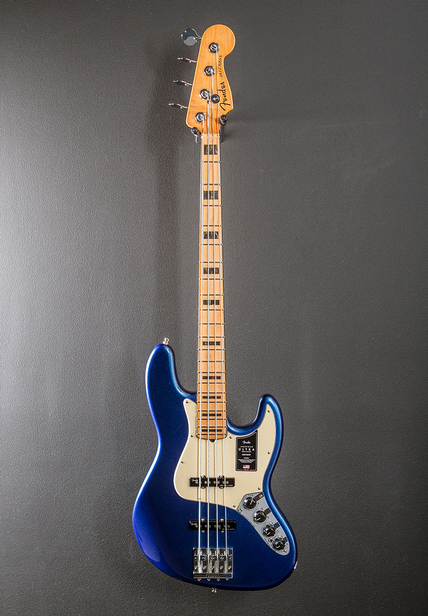 American Ultra Jazz Bass - Cobra Blue w/Maple