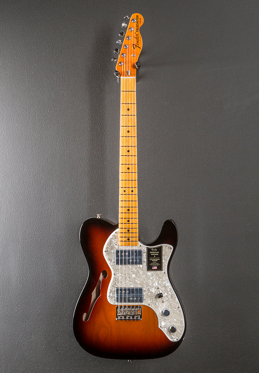 American Vintage II 1972 Telecaster Thinline - 3 Color Sunburst