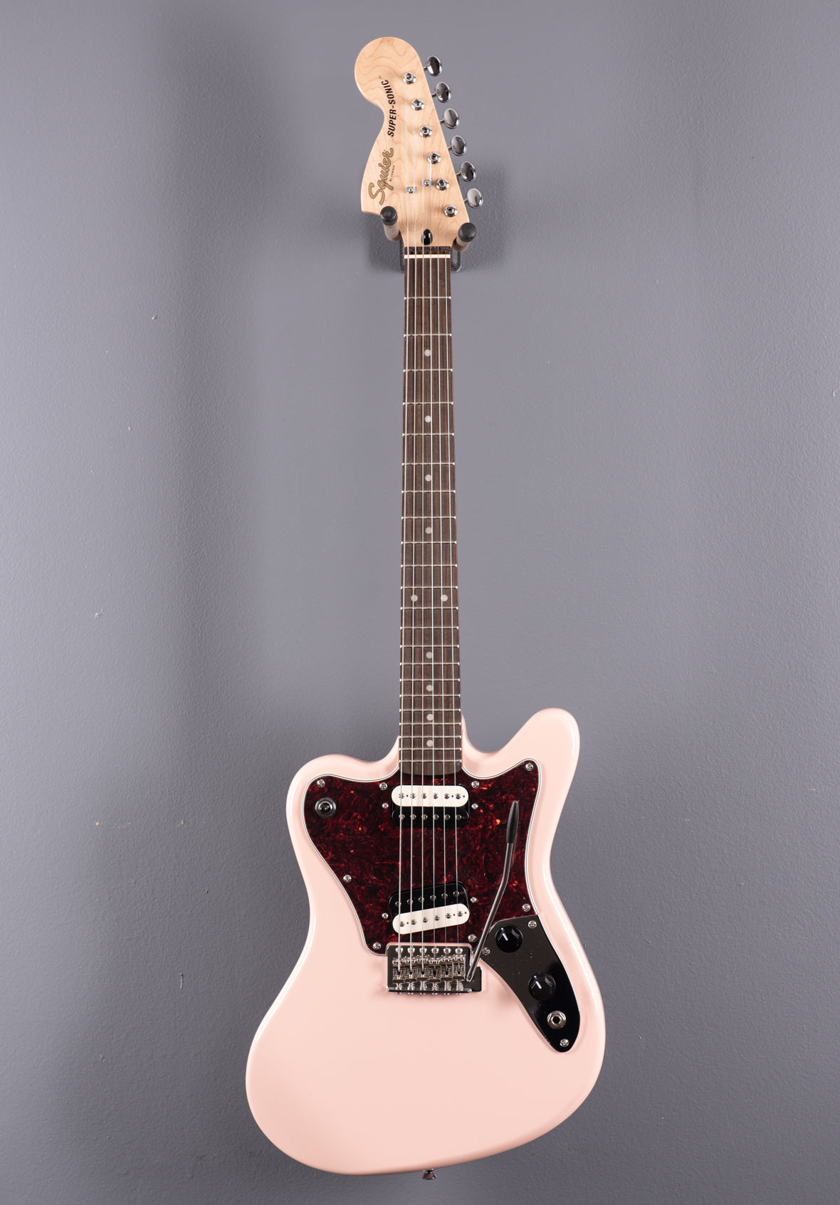 ギター Squier Paranormal Super-Sonic Shell Pink Squier by Fender Paranormal Super-Sonic (Shell Pink/Laurel