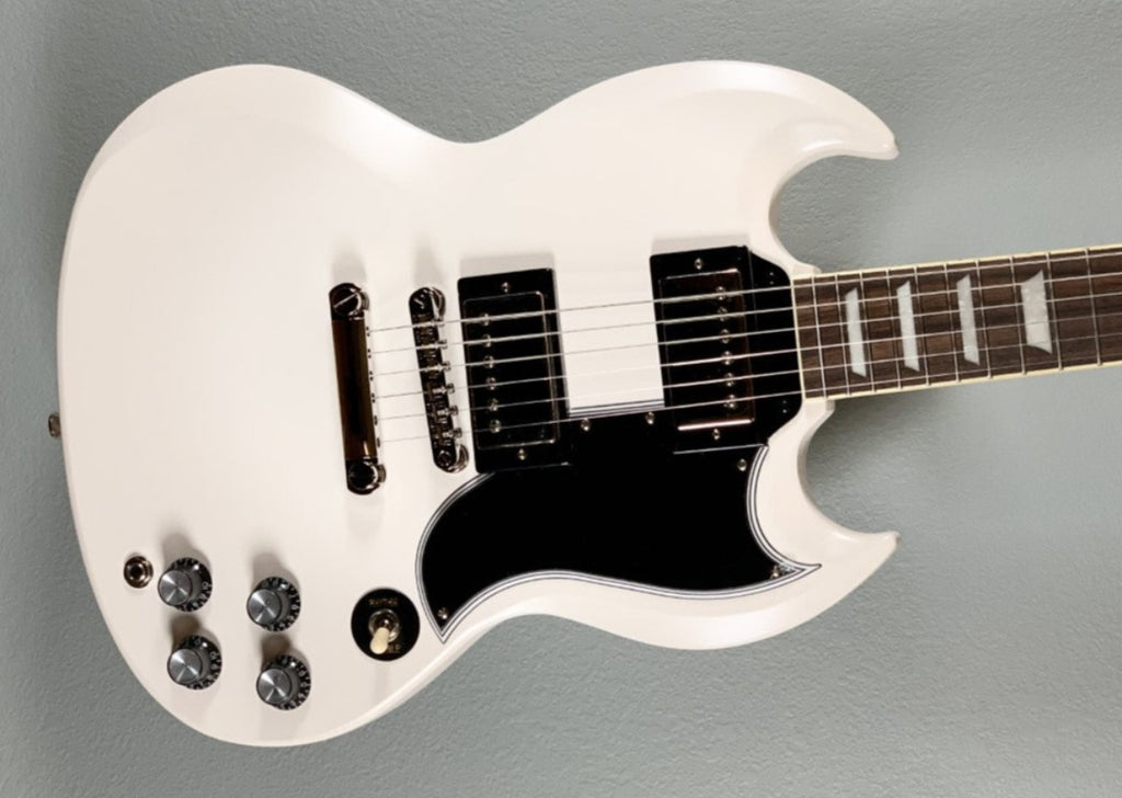 1961 Les Paul SG Standard-Aged Classic White – Dave's Guitar Shop