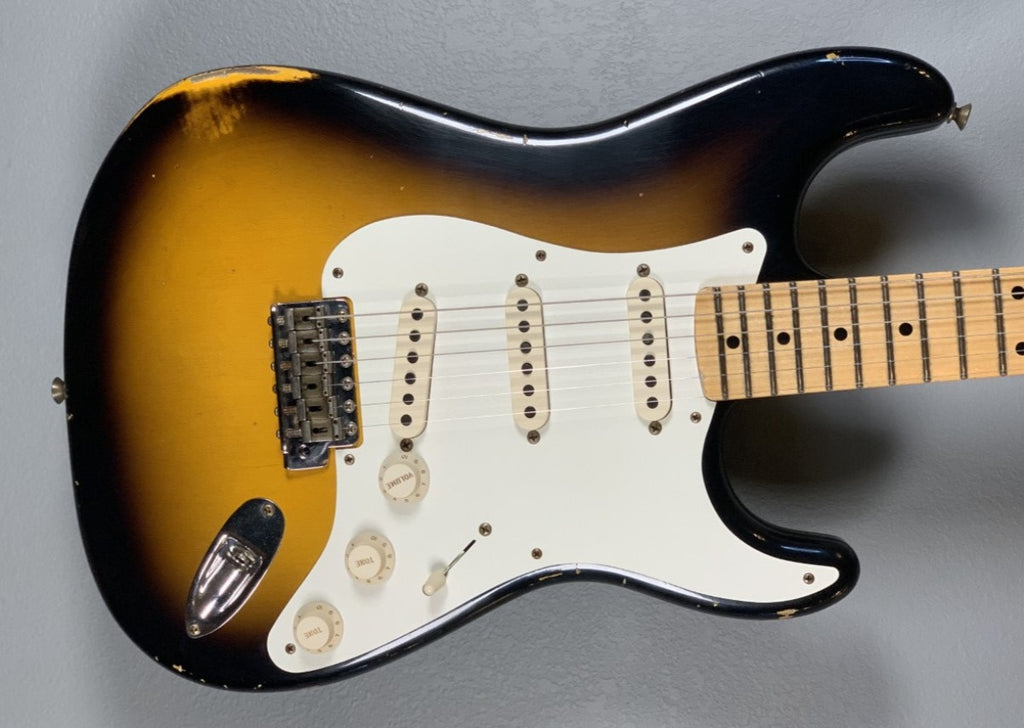 1957 Relic Strat-2 Tone Sunburst – Dave's Guitar Shop