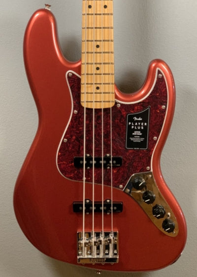 PLAYER PLUS JAZZ BASS®-Aged Candy Apple Red
