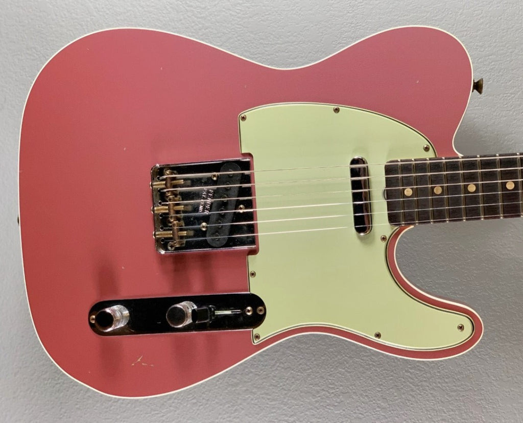 1960 Journeyman Relic Tele Custom-Burgundy Mist Metallic – Dave's